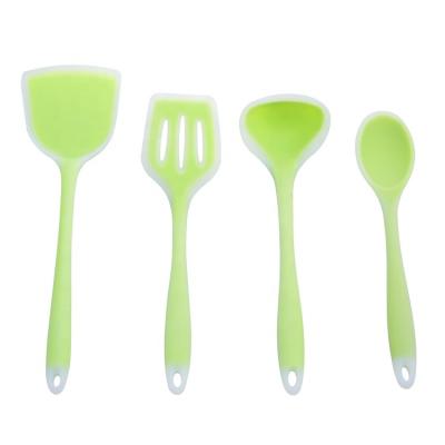 China Workable 4 pieces in 1 kitchen set instruments tools rack kitchenware spatula silicone cookware set kingda for sale