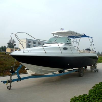 China Fishing Boat Waterwish QD 25 CABIN 7m Fiberglass Boat With CE Certificate for sale