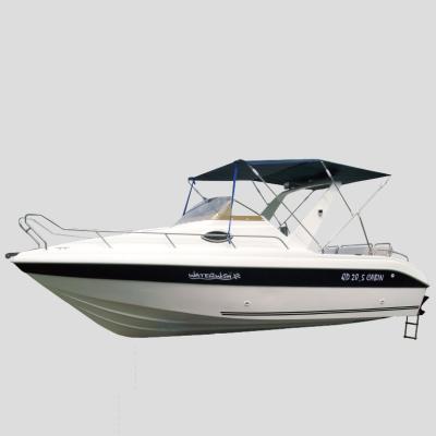 China Fishing Boat WATERWISH QD CABIN Fiberglass Fishing Boat Hulls 20.5 For Sale for sale