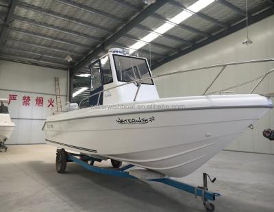 China Open Fishing Boat Waterwish QD 25 Fiberglass Motorboat for sale