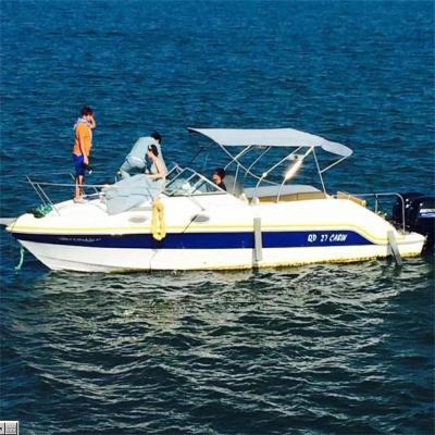 China WATERWISH Fishing Boat QD 27 CABIN Fiberglass Sport Fishing Boat Hull for sale