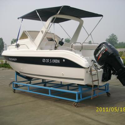 China Fishing Boat Waterwish QD CABIN Fiberglass Speed ​​Yacht 20.5 for sale