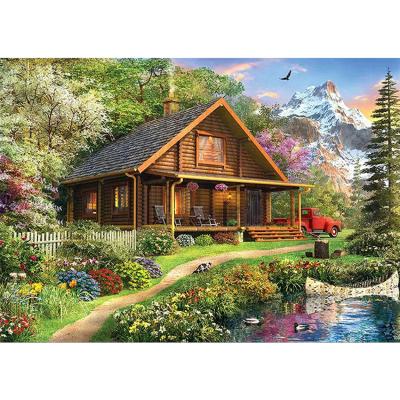 China Modern wholesale full square round drill diamond painting landscape scenic painting for home decor 5d diy diamond paintings for sale