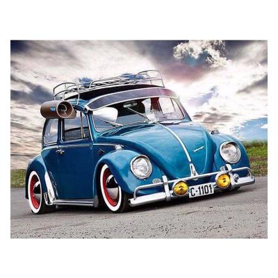 China Wholesale Home Wholesale Round Diamond Old Car Painting Decorations.Gifts Car Paintings For Wall Artwork 5D Diamond Paintings diy for sale