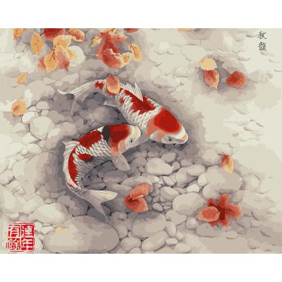 China Wholesale Home Decorations.Gifts Full Square Drill Round Diamond Fish Animal Paintings For Wall Artwork Home Decor 5D DIY Diamond Painting for sale