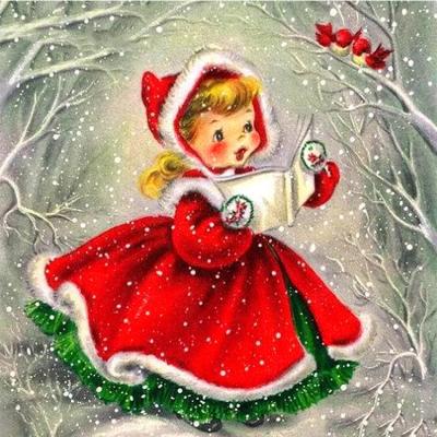 China Round Drill Christmas Girl Diamond Painting Christmas Paintings Wholesale Home Decorations.Gifts Full Sets For Home Decor 5D Diy Diamond Paintings for sale