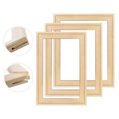 China Wholesale Modern Natural Wood View Picture Wall Mural Picture Frame Picture Wall Decoration Poster DIY Wall Canvas Oil Paintings for sale