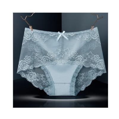 China Antibacterial High Quality Women's Cotton Seamless Bottom Sexy Lace Big Breathable Underwear for sale