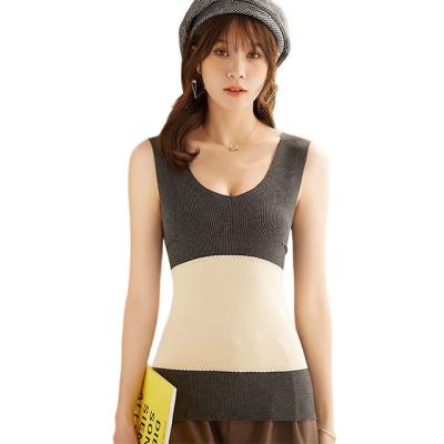 China Autumn Winter U-neck Warm Body QUICK DRY Tops Invest Women Thermal Underwear Vest for sale