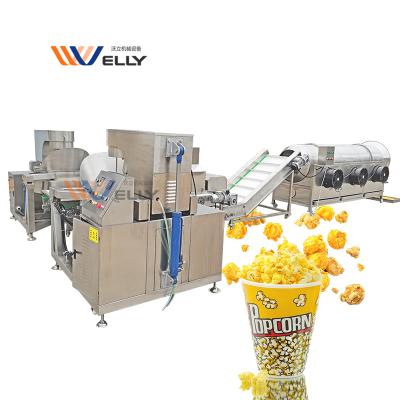 China Snack Factory Ball Popcorn Popcorn Machine Sweet Popcorn Seasoning Machine for sale