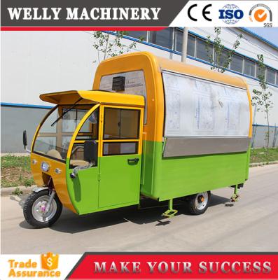 China motorcycle food cart hot dog cart / burger motorcycle food cart for sale