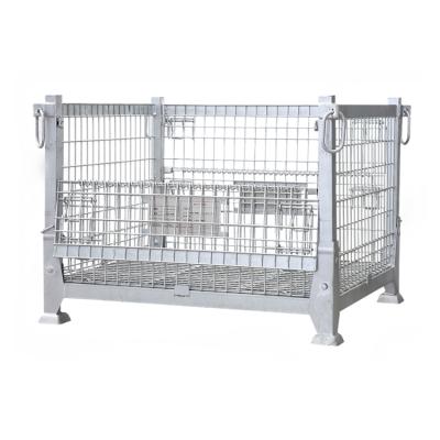 China Wire Mesh Collapsible Bins Cage Storage Cargo Warehouse Wholesale Price for sale