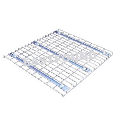 China For Storage Rack Beam Industry Powder Coated Wire Mesh Panels Stocking Warehouse Rack Platform Welded Mesh Decking for sale