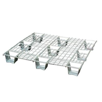 China Double Faced Warehouse Storage Steel Metal Wire Mesh Pallet for sale