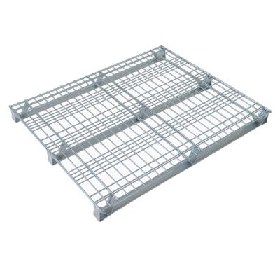 China Warehouse Storage Solid Metal Galvanized Single Faced Wire Mesh Pallet for sale