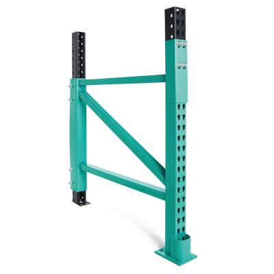 China Warehouse Storage Pallet Rack Leg Protect And Guard Warehouse Metal Straight Pallet Rack Hold Down Repair Protector Guard Frame for sale