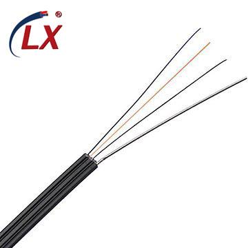 China Telecom communication factory wholesale price 1 2 4 core FTTH indoor flat fiber optic drop cable GJYXCH for aerial FTTx network project for sale