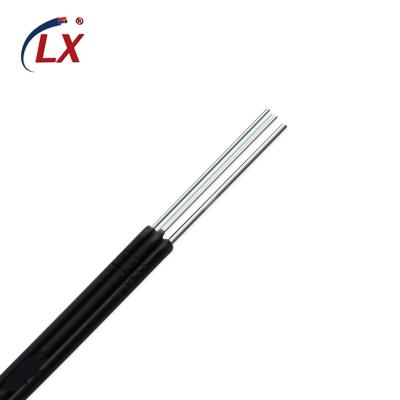 China FTTH FTTB FTTX Network Factory Wholesale Price Flat Single Mode Or Multi Mode 1 2 4 Core Fiber Optic FTTH Drop Cable For FTTx Network Use for sale