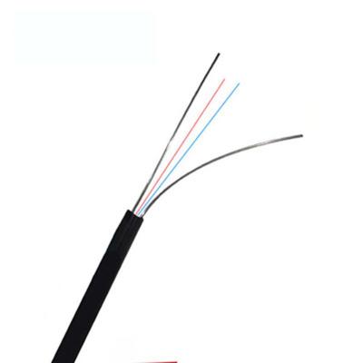 China Telecom Communication Wholesale Price Arc Type 1 2 4 Core Single Mode FTTH Indoor Fiber Optic Drop Cable GJXFHwith Metal Core Carrier for sale