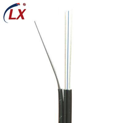 China Telecom Communication Wholesale Price FTTH Arc Type 1 2 Indoor 4 Core Single Mode FTTx Fiber Optic Drop Cable GJYXFCH With Metal Core Carrier for sale