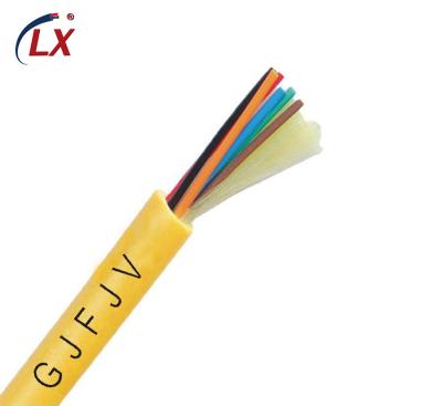 China Telecom Communication Wholesale Price 1 Core 2 Core 4 Core Single Mode GJFJV Indoor Fiber Optic Cable With Metal Core Strength Member for sale