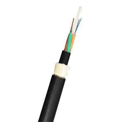 China Telecom Communication Custom 4/6/8/12/24/36/48 Core Aerial Single Mode Or Multi Mode ALL ADSS Dielectric Self Supporting Outdoor Fiber Optic Cable for sale