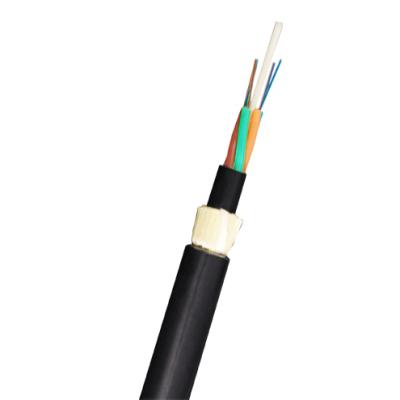 China Telecom Communication 4 Cores 6 8 10 12 24 48 96 144 ALL Self Supporting Aerial Dielectric ADSS Single Mode Fiber Optic Cable For Outdoor Installation for sale