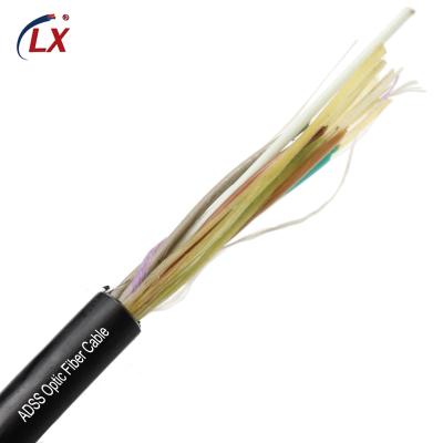 China Factory wholesale price custom outdoor single mode fiber optic core ADSS fiber optic cables 6 12 24 48 for outdoor installation for sale