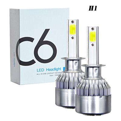 China All car headlight cheap price C6 led headlight bulb 36W 3800Lm COB H1 H7 H11 H3 9005 9006 H4 6500K car led headlight bulbs for sale