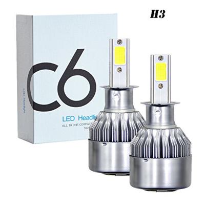 China All Car Headlight 72w 7200lm C6 H3 LED Headlight Bulbs H7 H4 9004 9007 Car LED Headlight Bulbs for sale