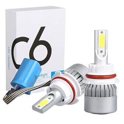 China All 9007 Led Headlight Bulb Car Accessories 3600LM 9004 Light C6 36W 6000K H1 H3 H4 H7 H11 Car LED Headlight Bulb for sale