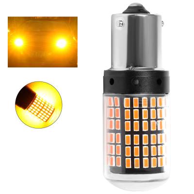 China All Car Headlight Turn Signal Light PY21W Canbus No Error Led Bulb Amber Blinker 3014 Car 144smd LED Turn Signal Light 1156 1157 t20 for sale