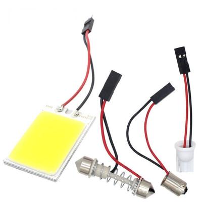 China All Car Car Led COB 18 24 36 Auto Interior Super Bright 48SMD T10 C5W Panel Lamp Festoon Number Plate Indicating Lights for sale