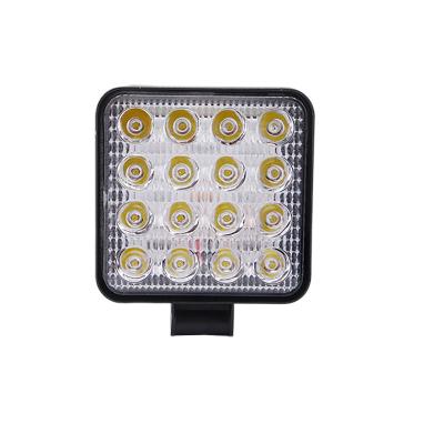 China All Car Headlight 9-36V Vehicles Driving Lamp 4inch 16led 48w Car Led Work Light for sale