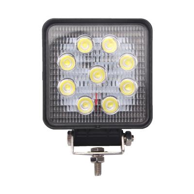 China All Car Headlight 45mm 50mm 55mm 4.3inch 27w Led Square LED Work Light Lamp For Offroad SUV ATV Truck 4x4 Forklift for sale