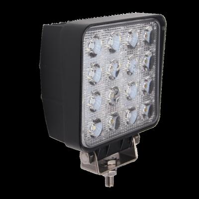 China All Square 9-36V LED 45mm Aluminum Car Headlight 40mm Work Light Beam 48w Flood 24v 4 Inch Led Truck Work Light for sale