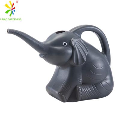 China Hot Cute Plastic Seedling Nursery Amazon Selling Garden Tools Elephant Small Plastic Watering Can for sale