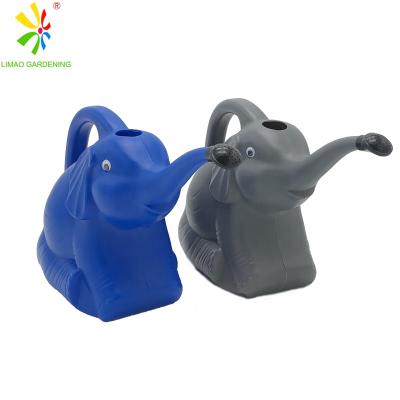 China Cute Kids Watering Can High Quality Plastic Elephant Nose Planter Nursery Factoy Supply Long for sale