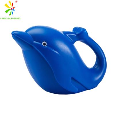 China Small Plastic Horticulture 1.6L Dolphin Kids Watering Cans for sale