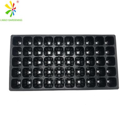 China High Quality PVC Material 50holes Plastic Seedling Plant Tray For Garden Farm Vegetable Nursery for sale