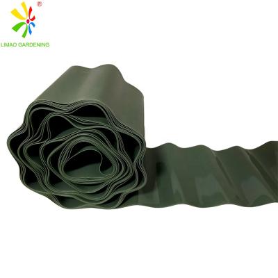 China Modern Garden Use Green Color Plastic Border Lawn Edge Fence for sale