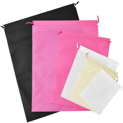 China Shopping/Storage/Gift Packaging Bag/Cheap Reusable Eco-Friendly Non-Woven Drawstring Laundry /Laundry/Clothing/Grocery Cloth Storage Pouch/Grocery Nonwoven Bag Dust Shoe Bag custom shoe for sale