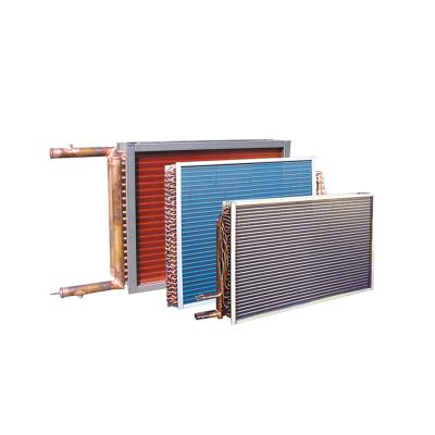 China Hotels Industrial Heat Exchanger Al Fin Tube Copper Finned Air To Air Heat Exchanger for sale