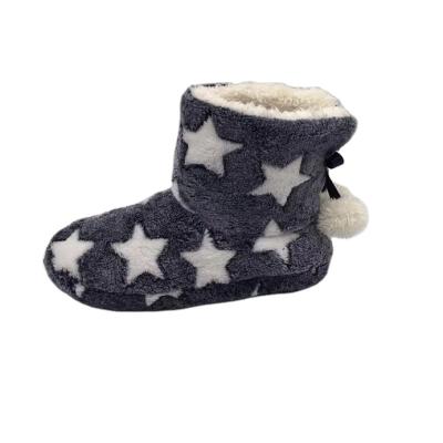 China Cheap Wholesale Soft Warm Women Winter Slipper Flat Hot Sale Indoor Boots for sale