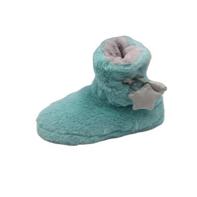 China Cheap wholesale custom made flat winter slipper warm indoor boots for lady for sale