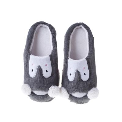 China Gray Wedge Slipper CUSHIONING For Woman Cheap Rabbit Fluffy Animal Slipper for sale