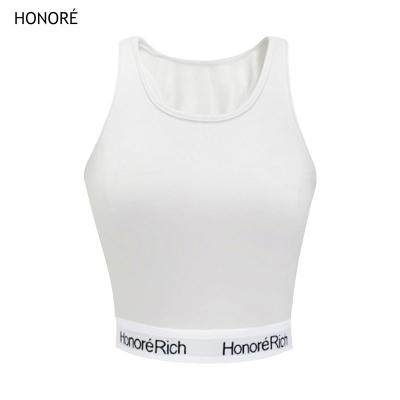 China Lady Fashion Summer Sports Soft Wholesale Girls HONOR-E Women Custom Tank Top for sale