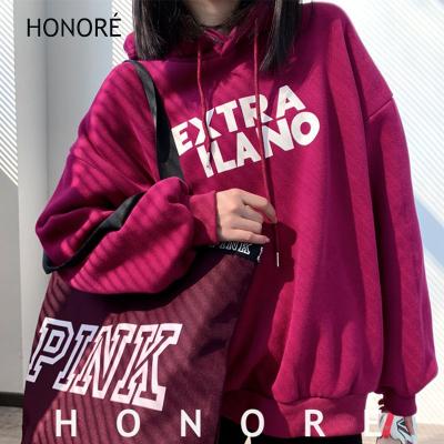 China 100% Soft Cotton Plush Hoodies&Sweatshirts Women's HONOR-E Hoodies Girls Hoodies for sale