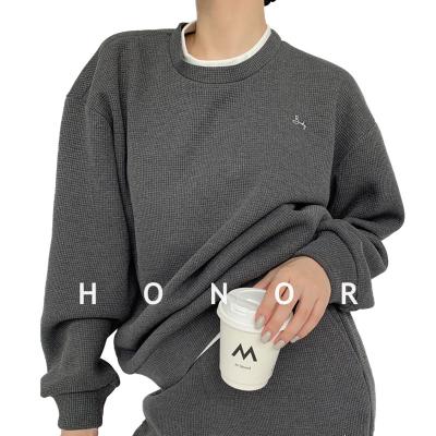 China HONOR E Letter Embroidery Sweatshirt Hoodie Store Soft Custom Cotton Sweatshirts For Women for sale