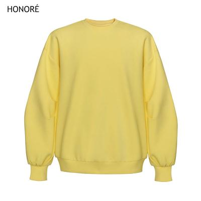 China Versatile HONOR E Drop Shoulder Sweatshirt Custom Crewneck Women Streetwears for sale